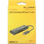 DeLOCK USB2.0 Card Reader USB Type-C male 5 Slots (91739)