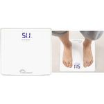 Little balance Personenwaage Blue Tech R12, USB-C Anschluss batteriefrei, wiederaufladbar, USB-C Ladetechnologie, - 1 Stück (LB 8656)