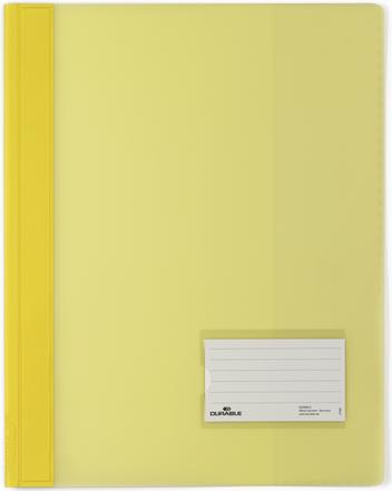DURABLE Schlaufenhefter DURALUX®, Fol., transl.Vorderd., A4, gelb, transl. 1 Stück (268004)