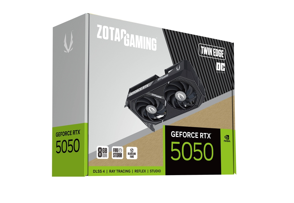 ZOTAC GAMING GeForce RTX 5050 Twin Edge OC 8 GB GDDR6 Grafikkarte Schwarz