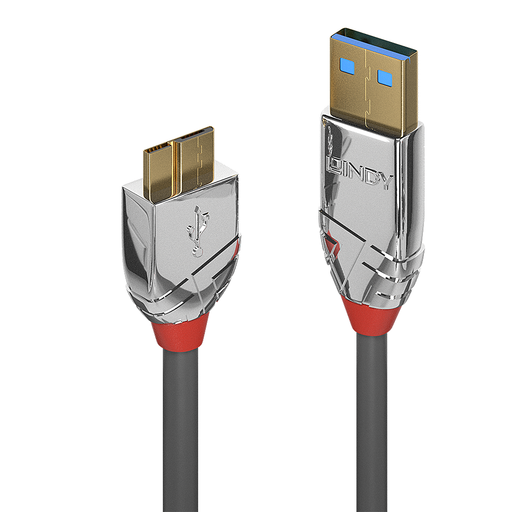 LINDY USB 3.0 Typ A an Micro-B Kabel Cromo Line 0.5m
