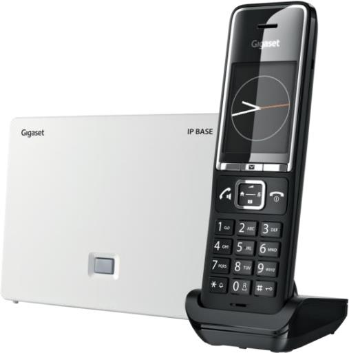 Gigaset Comfort 550A IP BASE DECT-Telefon Anrufer-Identifikation Schwarz - Weiß (S30852-H3037-R104)