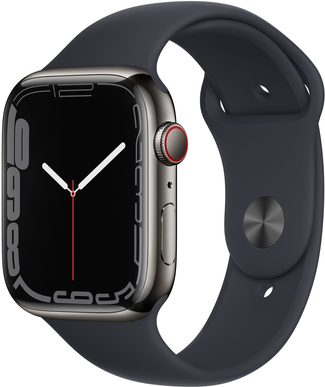 Apple Watch Series 7 45 mm OLED 4G Graphit GPS (MNAX3FD/A)
