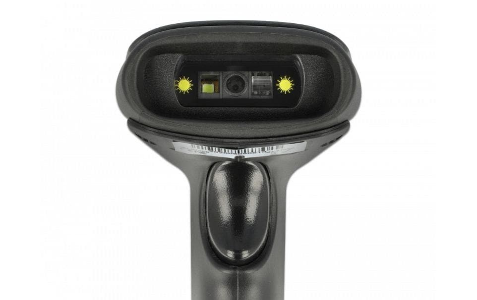 Delock 90562 Tragbarer Barcode-Scanner 1D/2D CMOS USB Bluetooth 2,4 GHz Schwarz