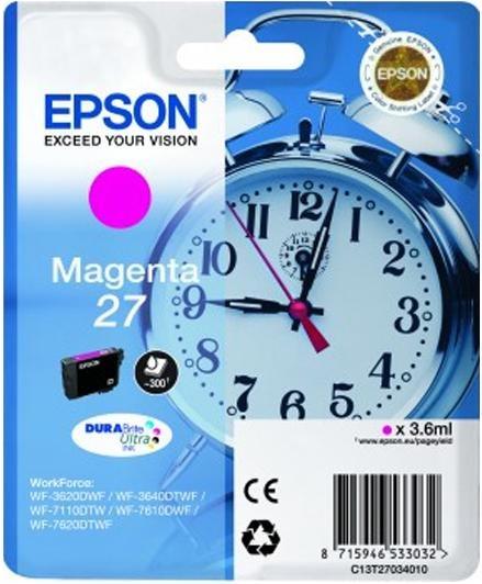Epson Ink/27 Alarm Clock 3.6ml MG SEC (C13T27034022)