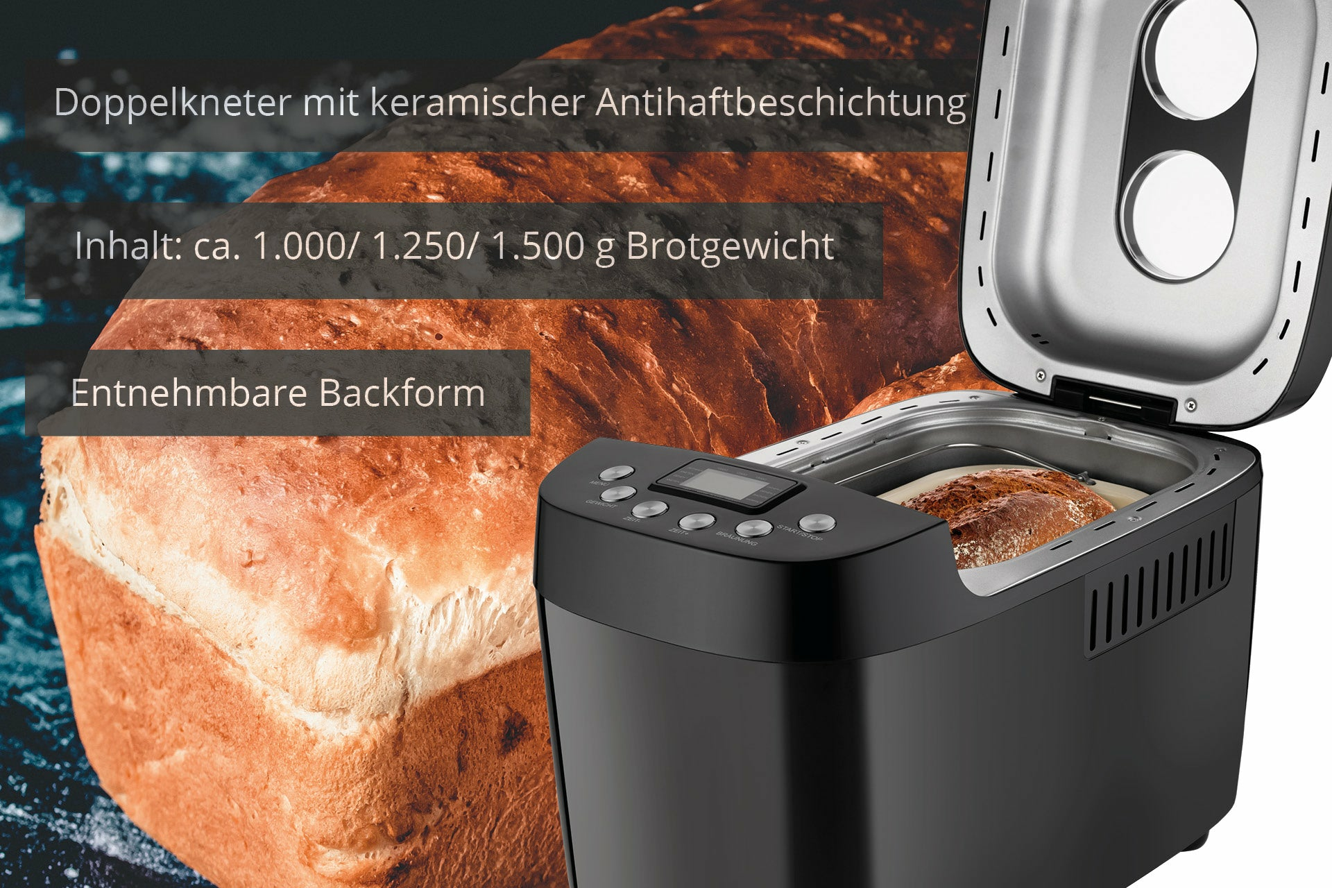 UNOLD Backmeister Big Black 850 W Schwarz