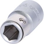 KS TOOLS 1/4" Bit-Adapter-Stecknuss, mit Spannring (911.4327)