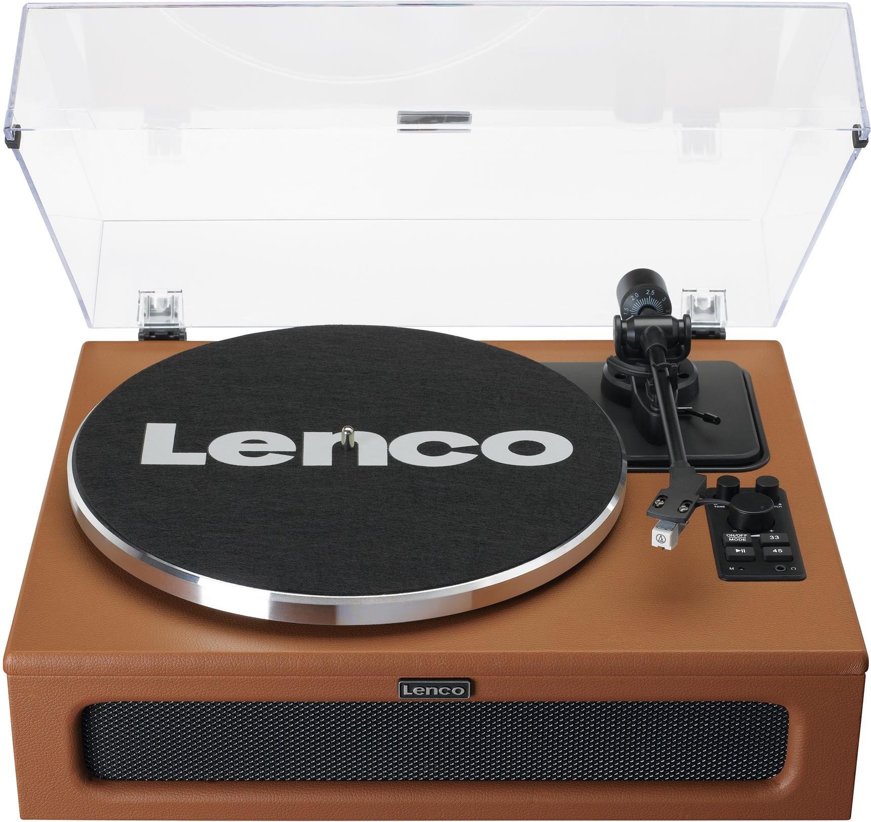 Lenco LS-430 Plattenspieler Riemenantrieb Bluetooth 40 W RMS Braun