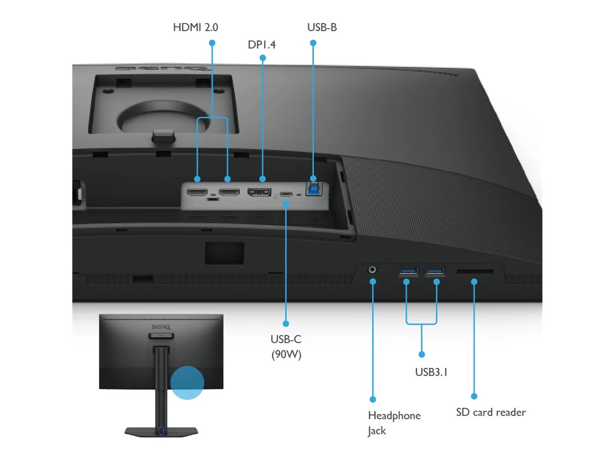 BenQ PhotoVue SW272Q 27" 2560 x 1440 IPS Monitor Schwarz