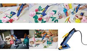 Rapid Heißklebestift EG Pen, blau/gelb/schwarz stiftförmige Klebepistole, Aufheizzeit: 60 Sekunden, - 1 Stück (5001704)