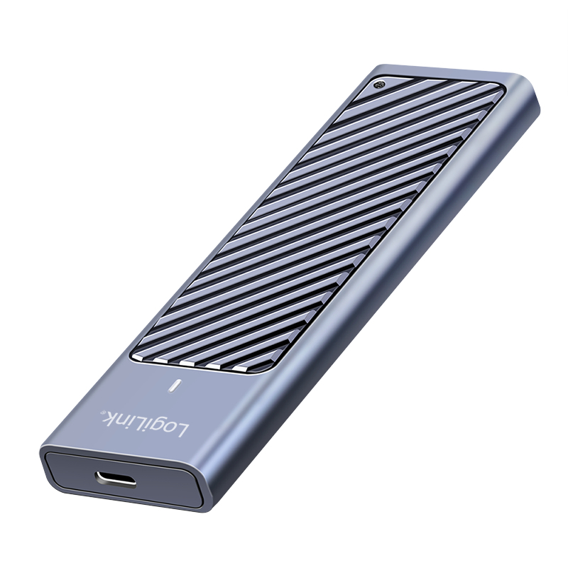 LogiLink UA0435 USB 3.2 Gen 2x2 M.2 SSD-Gehäuse Grau