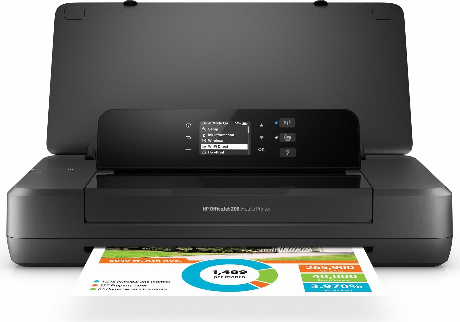 HP OfficeJet 200 Mobiler Tintenstrahldrucker WLAN USB 2.0 4800 x 1200 dpi