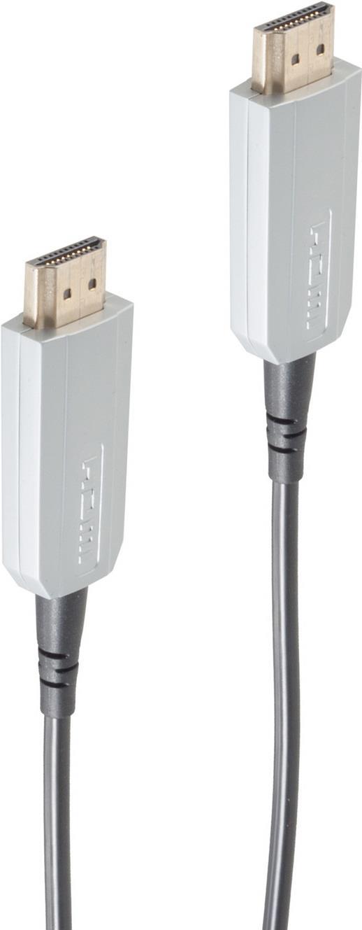 SHIVERPEAKS ®-BASIC-S--Optisches-HDMI Anschlußkabel--HDMI A-Stecker auf HDMI A-Stecker, vergoldete K