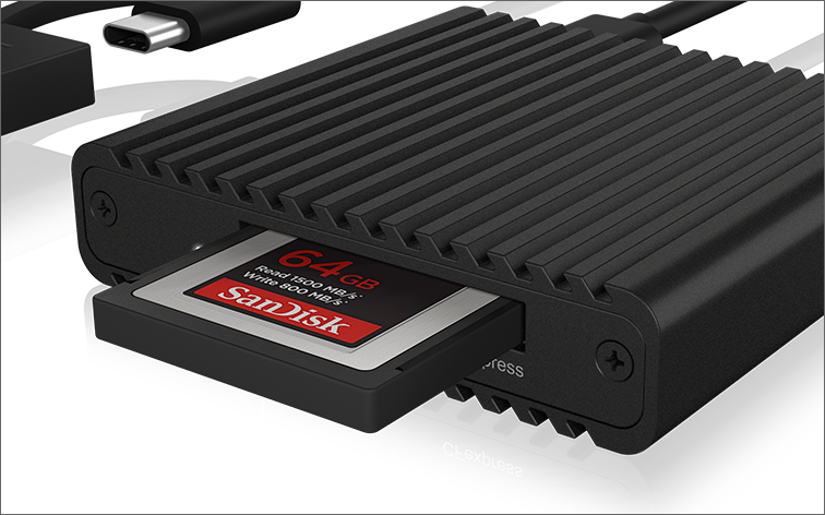 ICY BOX IB-CR404-C31 Kartenleser CFexpress 2.0 Type B USB 3.2 Gen 2 Schwarz