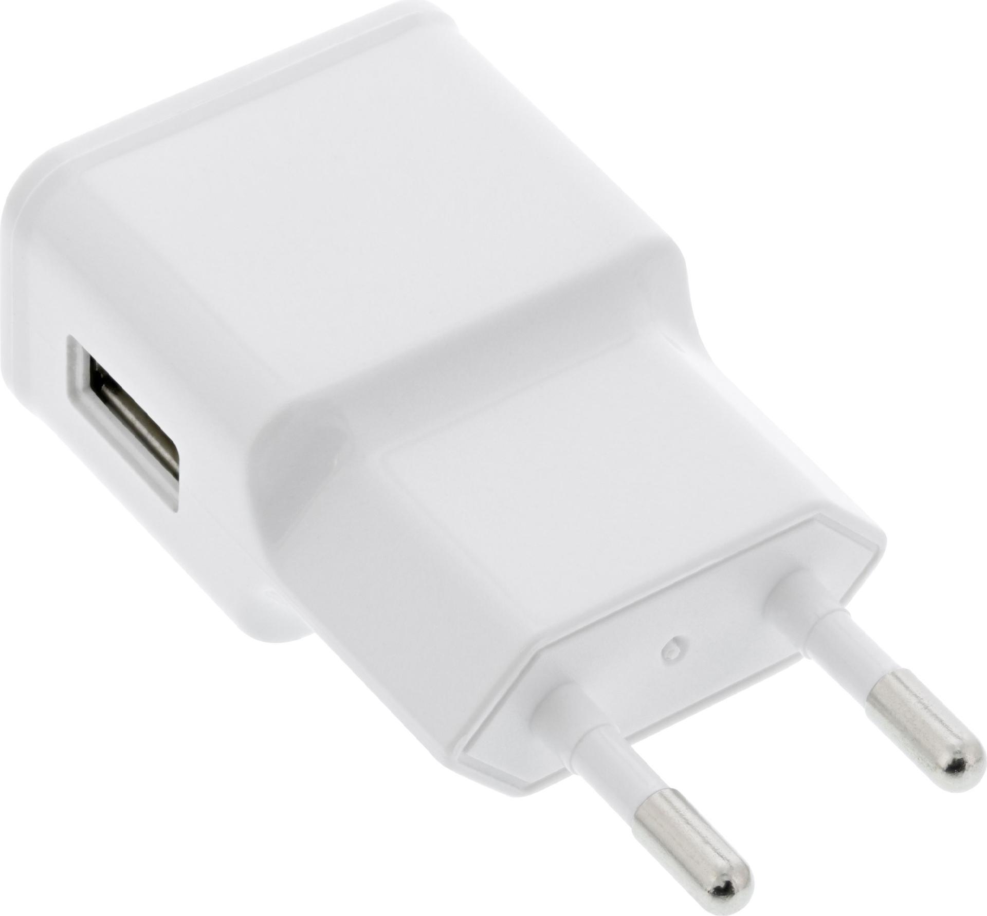 InLine USB Ladegerät Netzteil 100-240 V zu 5 V/1,2 A Weiß