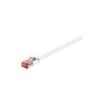 Wentronic Goobay CAT 6 Flach-Patchkabel, U/FTP, Weiß, 7.5 m - Kupfermaterial (94920)