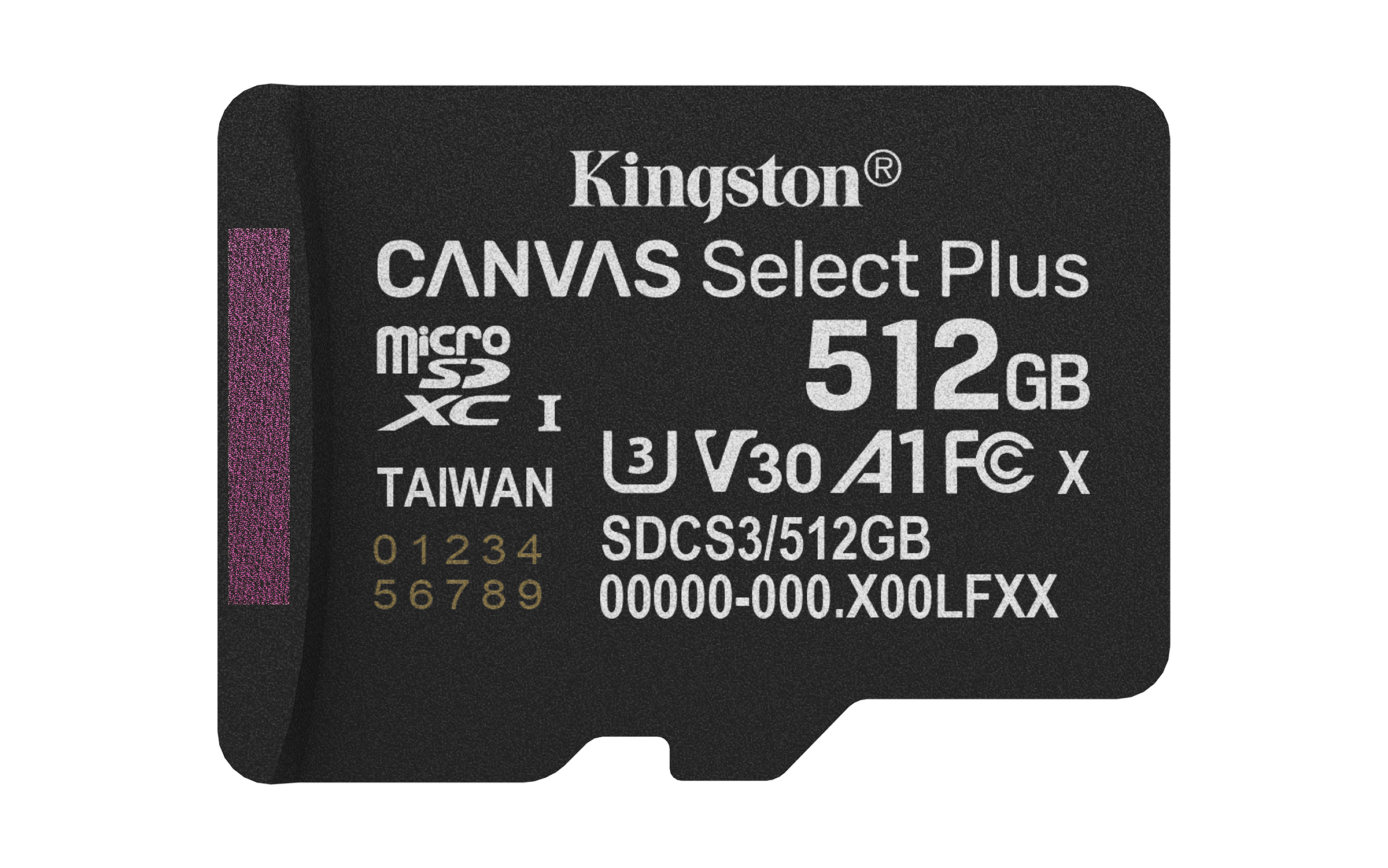 Kingston Canvas Select Plus SDCS3/512GBSP 512 GB microSDXC 150 MB/s Schwarz