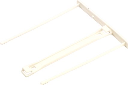 Fellowes Archiv-Abheftbügel Proclip, weiß, zweiteilig aus Kunststoff, mit verlängerten Aufreihstiften (100 mm) (0089701)