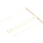 Fellowes Archiv-Abheftbügel Proclip, weiß, zweiteilig aus Kunststoff, mit verlängerten Aufreihstiften (100 mm) (0089701)