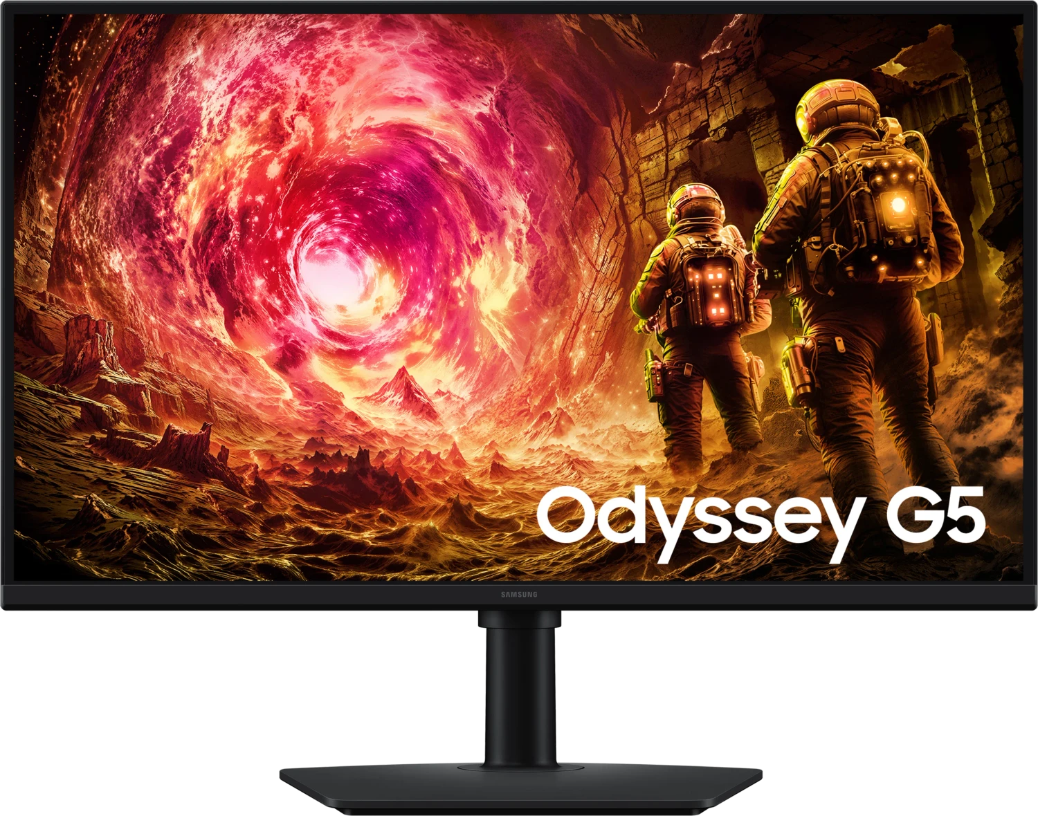 Samsung Odyssey G5 S27FG502EU Gaming Monitor 68,6 cm (27") QHD IPS 180Hz Schwarz (LS27FG502EUXEN) (geöffnet)