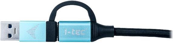 I-TEC USB-C auf USB-C Kabel mit integriertem USB 3.0 Adapter 100cm (C31USBCACBL)
