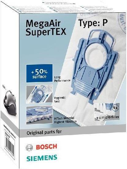 Bosch Staubsauger Zubehör Beutel Type P MegaAir SuperTEX (BBZ41FP)