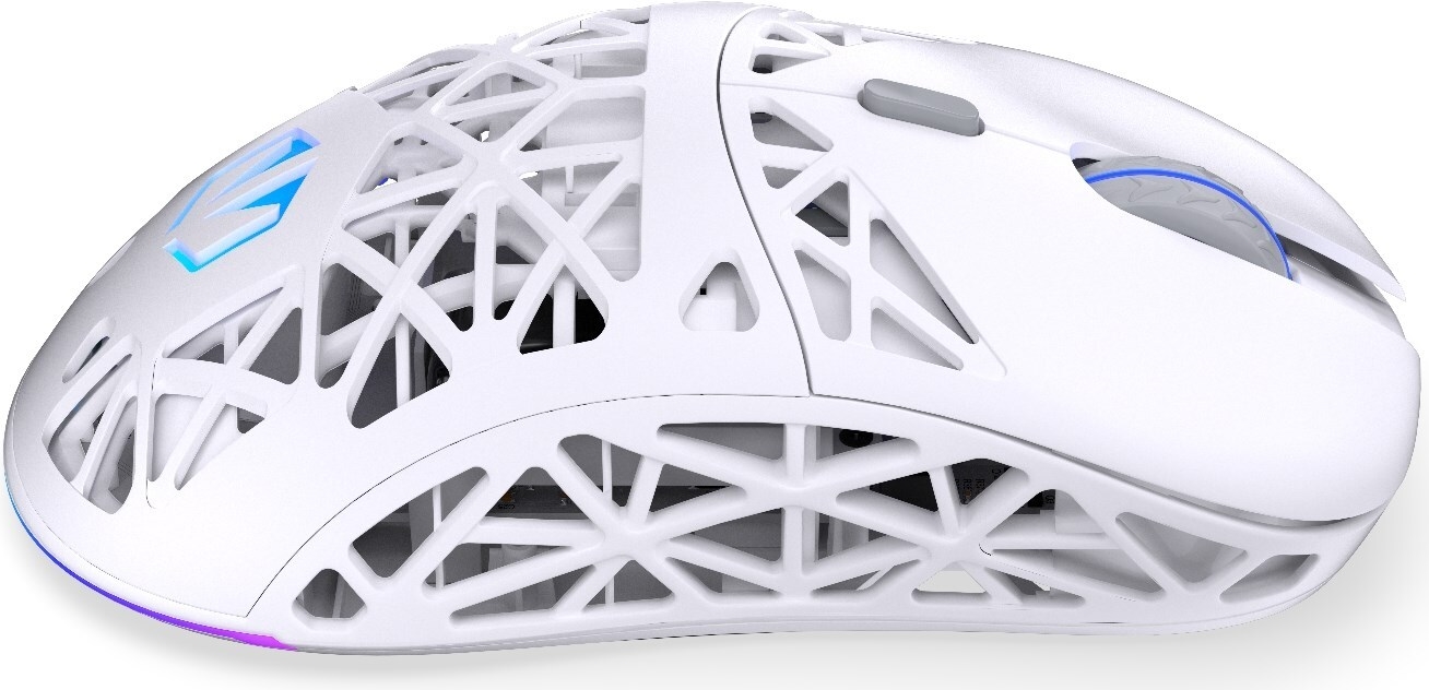 ENDORFY LIV Wireless Gaming-Maus Onyx White, Bluetooth/2.4GHz, 12000 DPI