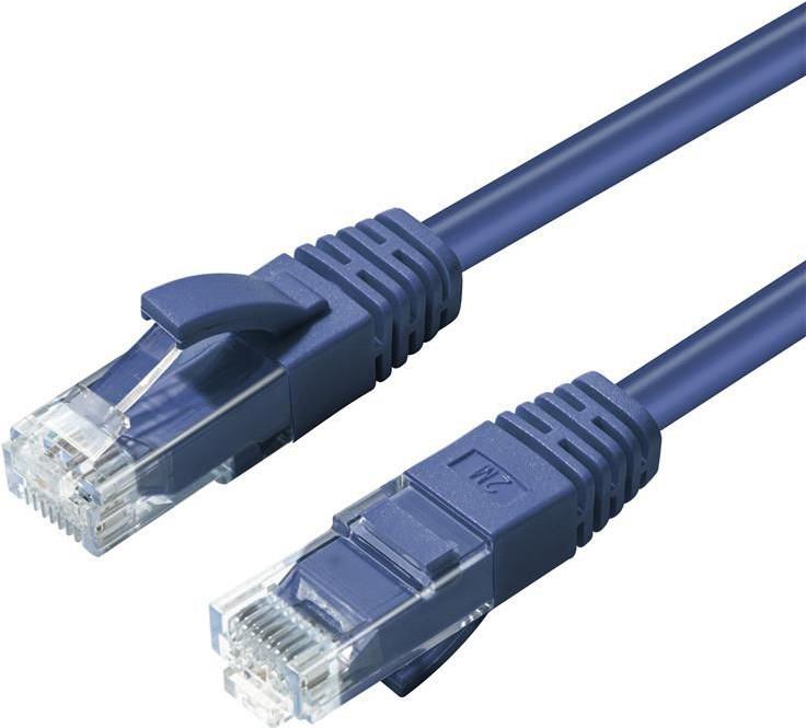 MicroConnect CAT6A UTP 0.15m Blue LSZH (MC-UTP6A0015B)