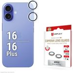 DISPLEX Premium Camera Lens Glass, iPhone 16/16 Plus Einzelringe (2122)