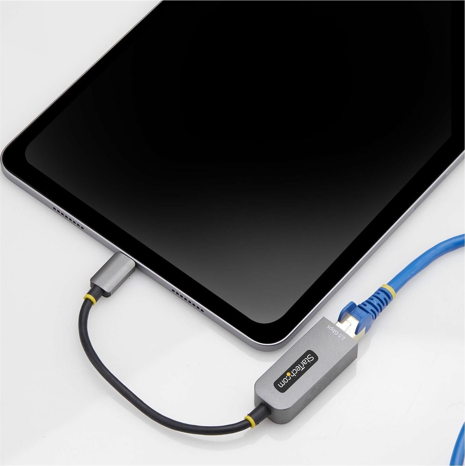 StarTech.com 2.5GbE USB-C to Ethernet Adapter 2.5 Gbps Space-grau