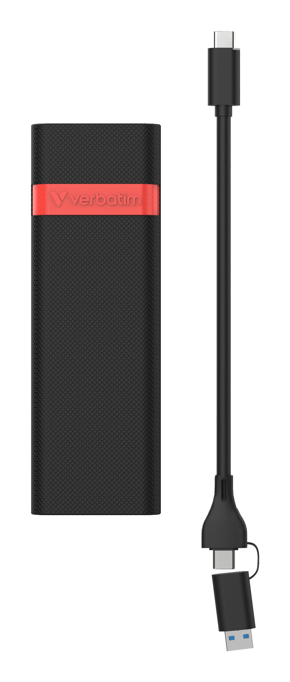 Verbatim Store 'n' Go M.2 NVMe SSD-Gehäuse USB 3.2 Gen 2 10 Gbit/s Schwarz/Rot