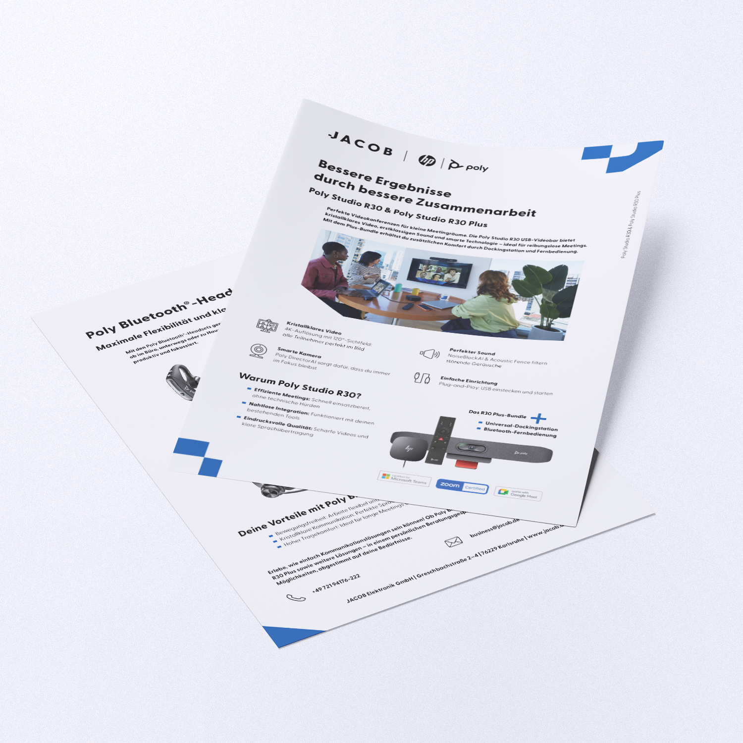Poly Studio R30 und Poly Studio R30 Plus Onepager