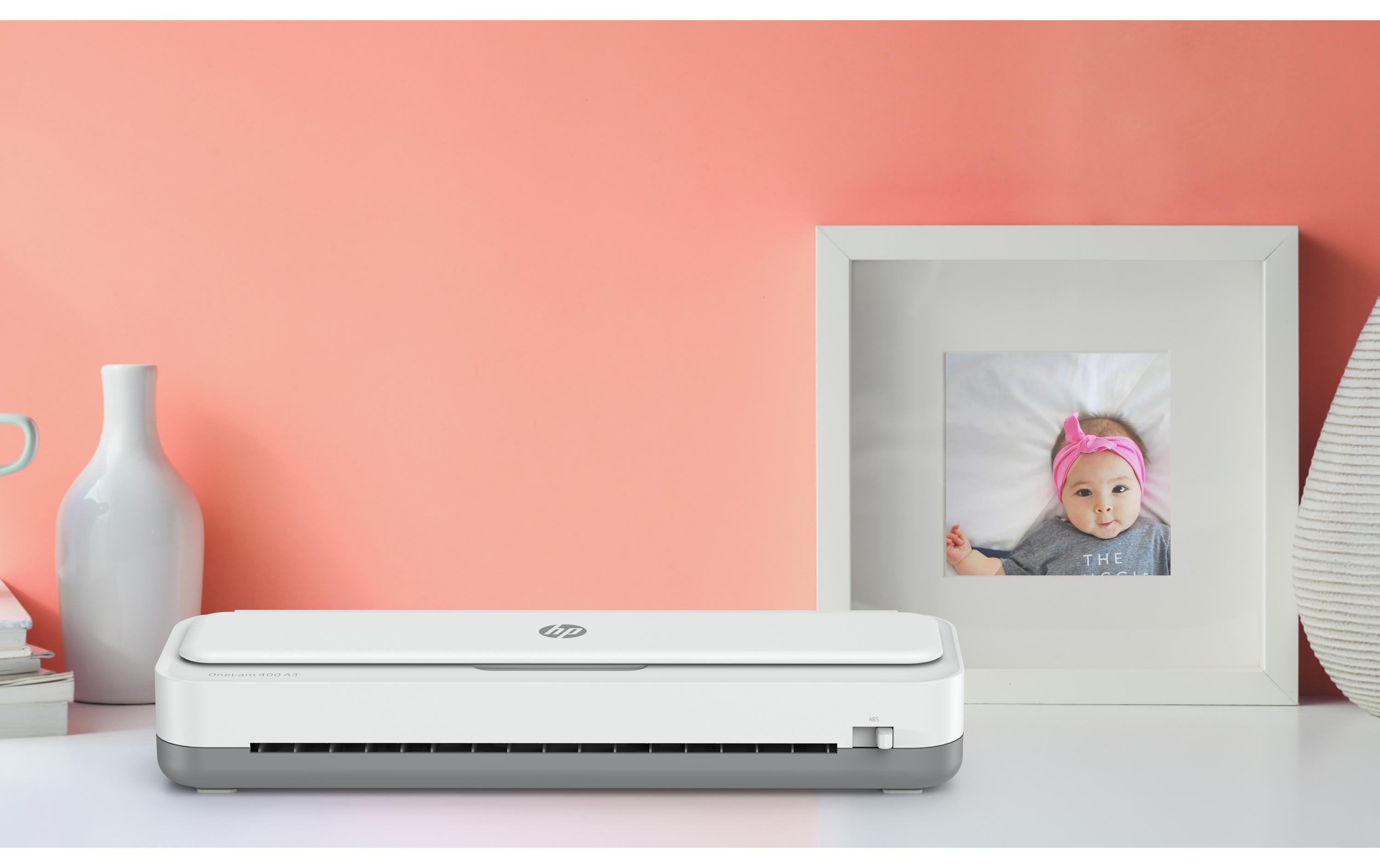 HP OneLam 400 A3 Laminiergerät für Heiß- und Kaltlamination Weiß
