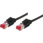 Patchkabel S/FTP, PiMF, Cat 6, schwarz, 5,0 m halogenfrei, mit Draka-Kabel und Hirosesteckern TM21 (bisherige Bezeichnung S/STP) (71805S)