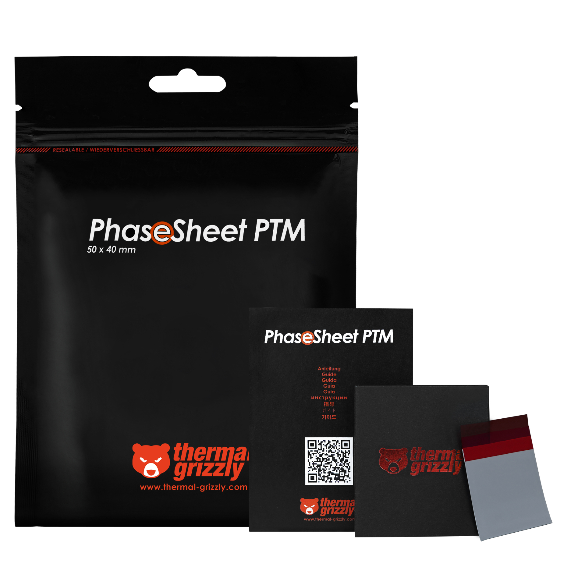 Thermal Grizzly PhaseSheet PTM 50x40 mm Grau