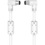 Hama Antennen-Kabel, Koax-Stecker - Koax-Kupplung, 90°, 5,0 m, 90 dB (00205058)