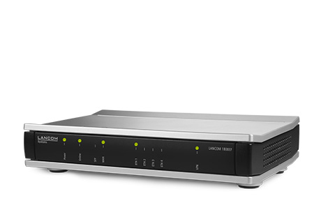 LANCOM 1800EF Router 4-Port 1 Gbps Schwarz, Silber