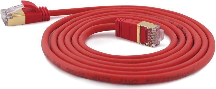 Wantec Extra dünnes CAT7 SSTP Patchkabel 2 m Cat7 Rot