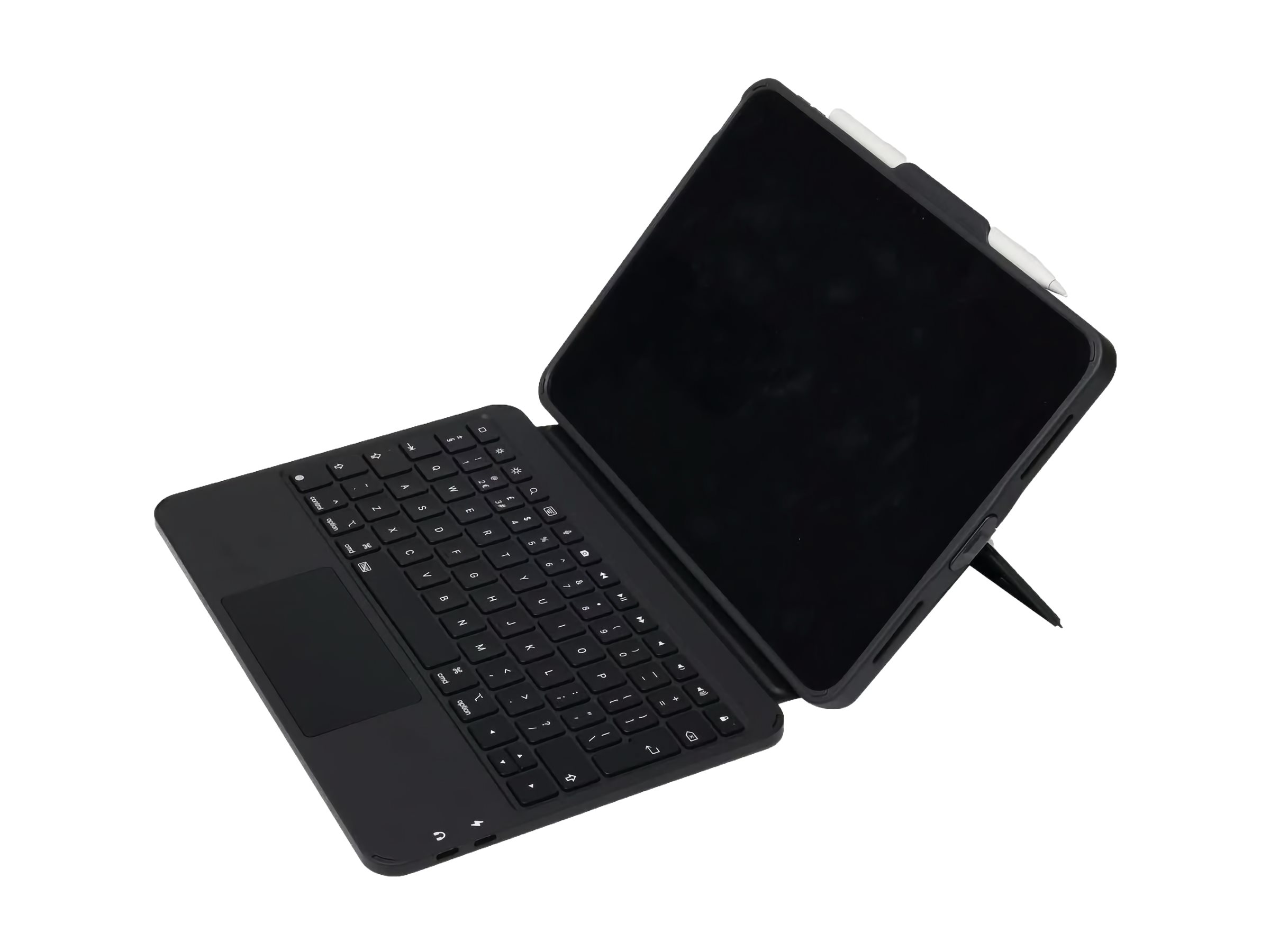 DEQSTER Prime PKU3 Tastatur für iPad Air M2/M3 11" (2024/2025) USB-C QWERTZ Schwarz
