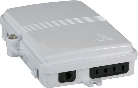 FTTH IP65 Anschlussbox für 8 Fasern, 4 Kupplungen und Faserüberlängenaufnahme Hersteller: EFB-Elektronik (FTTH-BOX-OUT-3)