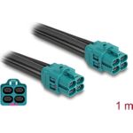 Delock Kabel HDMTD Z quad Buchse zu 1 m (90340)