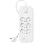 Belkin Surgemaster Steckdosenleiste 6-Fach, 18W 2m Kabel (SRB002vf2M)