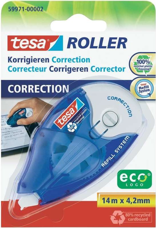 tesa® Roller Korrigieren ecoLogo® (L x B) 14 m x 4.2 mm 59971 Inhalt: 1 Rolle(n) (59971-02-05)