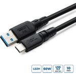 MicroConnect ColorFlex USB-C to USB-A cable 60W 10Gbps Halogenfree (USB3.2AC3-LSZH)