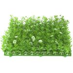 EUROPALMS Buchsmatte, künstlich, grün-weiß, 25x25cm (82600089)