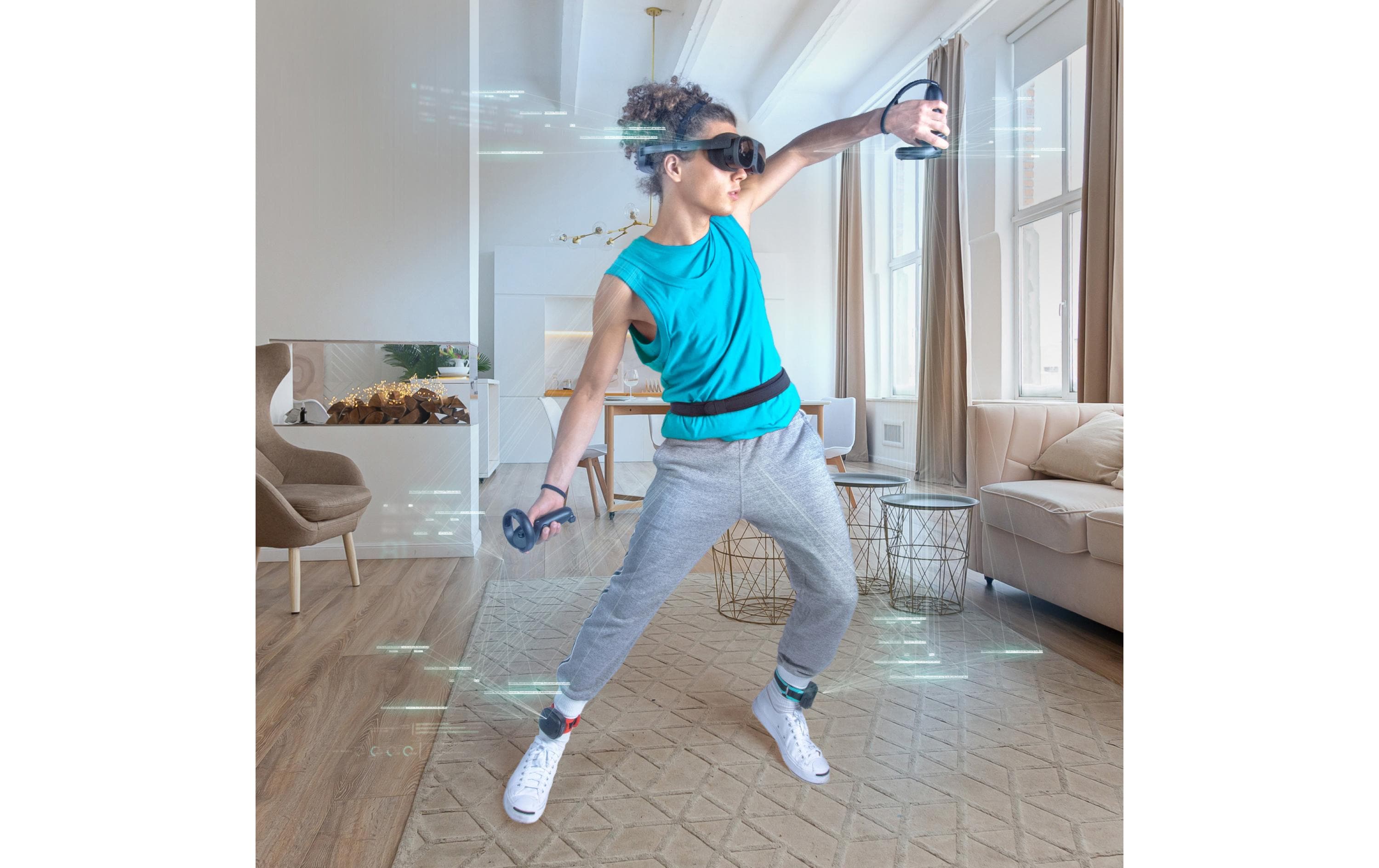 HTC VIVE Ultimate Tracker Schwarz, Blau