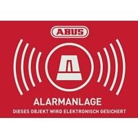 ABUS Warnaufkleber Alarm mit Logo 74 x 52,5 mm (1 Stck) (Art.-Nr. AU1423) (AU1423)