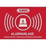 ABUS Warnaufkleber Alarm mit Logo 74 x 52,5 mm (1 Stck) (Art.-Nr. AU1423) (AU1423)