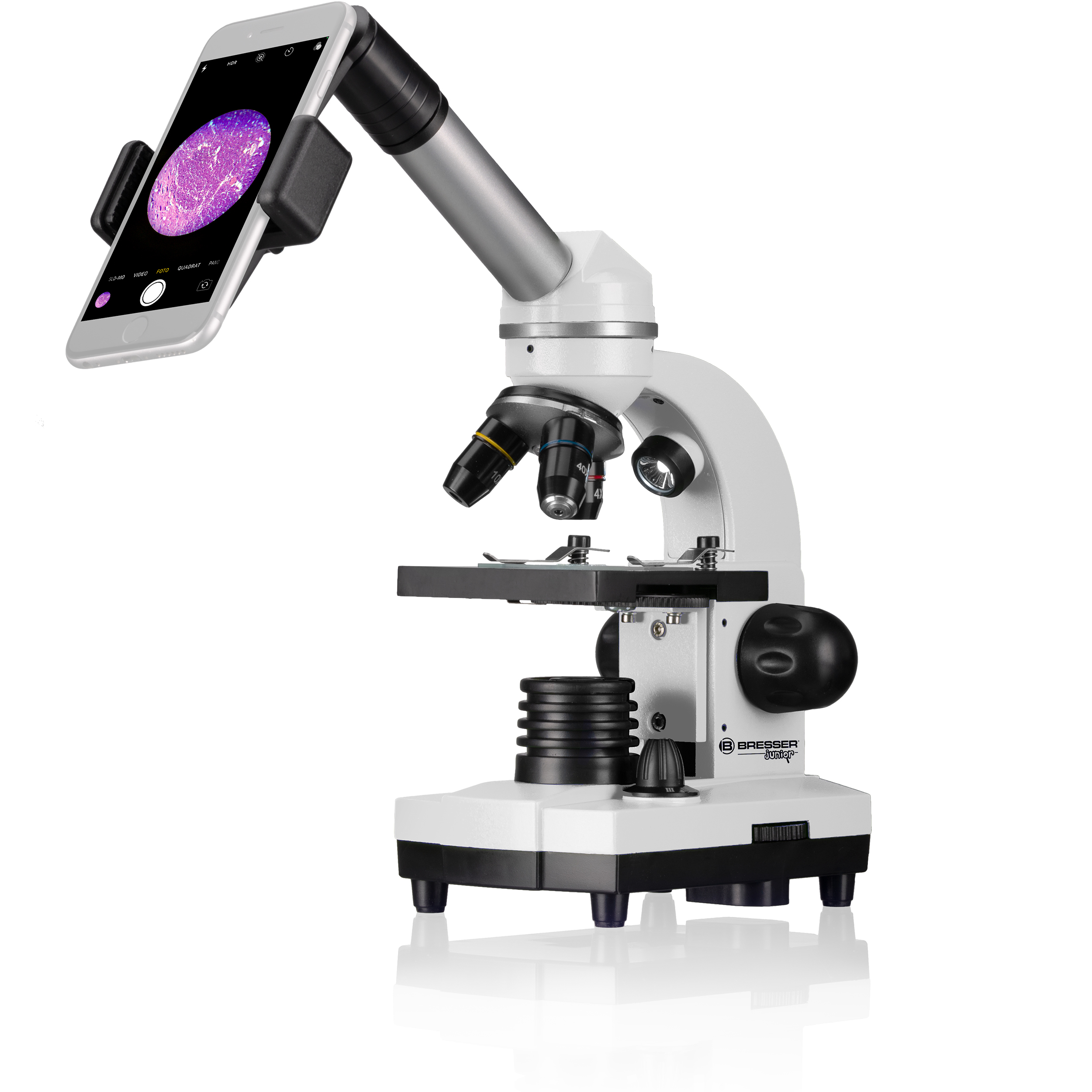 Bresser JUNIOR Biolux SEL Optisches Mikroskop 40–1600x Weiß