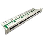 Wirewin 25-Port ISDN Panel, 1HE, lichtgrau Patch Panele (PANEL TEL 25)